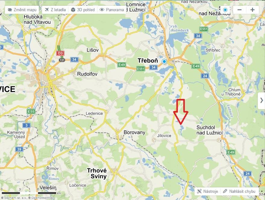 Chata U Rybnika Novy Lipnicky Třeboň Eksteriør bilde